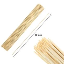 Bamboo Marshmallow Roasting Sticks With 30 Inch 5mm Thick Extra Long Heavy Duty Wooden Skewers,Roaster Barbecue S'Mores Skewers Hot Dog Forks For Camping,Party,Kebab Sausage(60 Pcs) 9 Bamboo Marshmallow Roasting Sticks With 30 Inch 5mm Thick Extra Long Heavy Duty Wooden Skewers,Roaster Barbecue S'Mores Skewers Hot Dog Forks For Camping,Party,Kebab Sausage(60 Pcs) -Peugeot Shop 41m8Gp55U2L