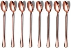 Long Handle Spoon, Coffee Stirrers, Premium Stainless Steel Coffee Spoons, Ice Tea Spoons, Ice Cream Spoon, Cocktail Stirring Spoons, Tea Spoons, Set Of 8 (Silver) 19 Long Handle Spoon, Coffee Stirrers, Premium Stainless Steel Coffee Spoons, Ice Tea Spoons, Ice Cream Spoon, Cocktail Stirring Spoons, Tea Spoons, Set Of 8 (Silver) -Peugeot Shop 41m8SlzssGL. AC