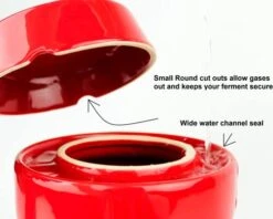 SAUERKROCK Fermentation Crock Jar 2 Liter In Traditional Brown - Stoneware Sauerkraut Crock For Fermenting Or Pickling Kimchi, Sauerkraut, Pickles, Vegetables, Kombucha - 1/2 Gallon Ceramic Fermenter With Fully Glazed Weights, Lid, And Pounder -Peugeot Shop 41mHLJN0WaL