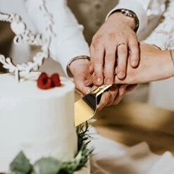 2 PCS Gold Cake Knife And Server Set, Wedding Cake Cutting Utensils, Vintage Engraved Cake Cutter And Serving Spatula For Birthday, Party, Anniversary -Peugeot Shop 41mHXJ8OiRL