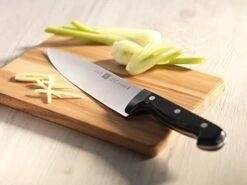 Zwilling Slicing Knife, Blade Special Stainless Steel/Plastic Handle, Twin Chef,Silver/Black, Length: 20 Cm, Large Blade