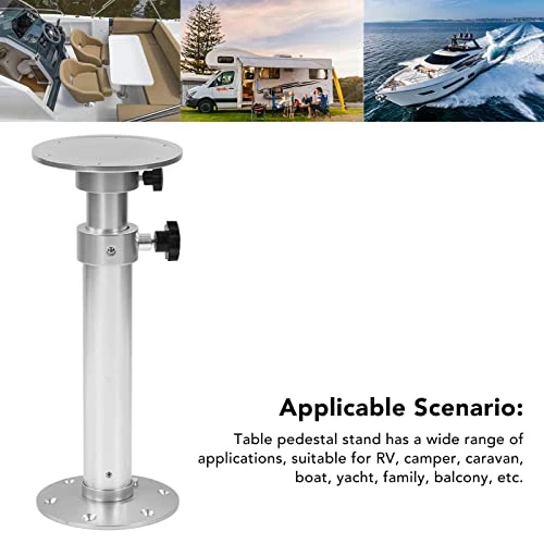KUIDAMOS RV Adjustable Table Pedestal Stand 13.35-20.7 Inch RV Table Base Mount With Stepless Lifting Adjustment Aluminium Alloy Detachable Table Base Stand Compatible With RV Boat Yacht Boat 3 KUIDAMOS RV Adjustable Table Pedestal Stand 13.35-20.7 Inch RV Table Base Mount With Stepless Lifting Adjustment Aluminium Alloy Detachable Table Base Stand Compatible With RV Boat Yacht Boat - Image 3