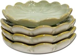 Ceramic Spoon Rest, TIGERMILLION Cooking Spoon Holder For Kitchen Counter/Stove Top/Dining Table House Warming Gift Dishwasher Safe (4pcs-Sunflower-White) -Peugeot Shop 41mK3881UL. AC