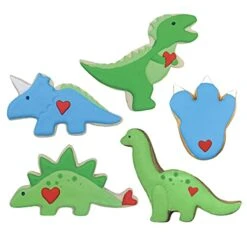 Dinosaur Cookie Cutters 5-Pc Set Made In USA By Ann Clark, Triceratops, Stegosaurus, T-Rex, Brontosaurus, Dino Footprint -Peugeot Shop 41mN2lhJwyL