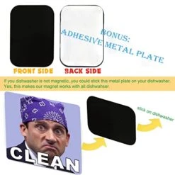 Michael Scott Prison Mike Dishwasher Magnet Clean Dirty Sign Sticker Strongest Magnet Double Sided Flip With Metal Magnetic Plate Universal Kitchen Dish Washer Reversible Indicator 9 Michael Scott Prison Mike Dishwasher Magnet Clean Dirty Sign Sticker Strongest Magnet Double Sided Flip With Metal Magnetic Plate Universal Kitchen Dish Washer Reversible Indicator -Peugeot Shop 41mO4UywWLL