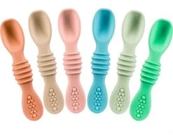 Licone Baby Spoons First Stage Infant Feeding Spoon For Baby Led Weaning BPA Lead Phthalate And Plastic Free, Great Gift Set -Peugeot Shop 41mQqNLEjL