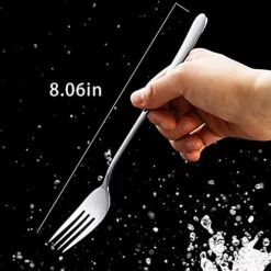 Orks,Dinner Forks, Set Of 5 Top Food Grade Stainless Steel Silverware Forks, Table Forks, Flatware Forks,8 Inches, Mirror Finish & Dishwasher Safe, New Apartment Essentials Cutlery Set -Peugeot Shop 41mTx8Km4dL
