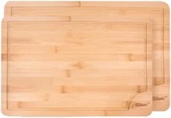Bamboo Cutting Board Large 15 Inch, With Juice Groove, Handles On Both Sides For Easy Pick Up, Smooth Surface, For Kitchen And Party, Cut Raw Food Such As Meat, Beef And Chicken 20 Bamboo Cutting Board Large 15 Inch, With Juice Groove, Handles On Both Sides For Easy Pick Up, Smooth Surface, For Kitchen And Party, Cut Raw Food Such As Meat, Beef And Chicken -Peugeot Shop 41mdpr9m63L. AC