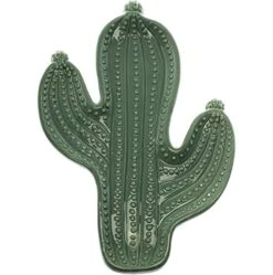 N Cactus Shape Spoon Rest, By Glaver's - Kitchen Utensil, Ceramic Spoon Rest Rustic Farmhouse Design - For Stove Top And Kitchen Counter. Dishwasher Safe. -Peugeot Shop 41mhaN1unEL