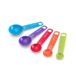 Color 9-Piece Plastic Measuring Cups And Spoons Set 6 Color 9-Piece Plastic Measuring Cups And Spoons Set -Peugeot Shop 41mrnNEBYAL