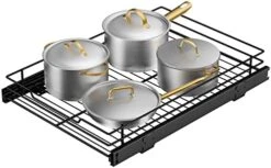 AHNR Pull Out Cabinet Organizer, 2-Tier Under Sink Slide Out Kitchen Cabinet Storage Shelves With Sliding Storage Drawer For Cabinet - 12.6W X 16.5D X 13H, Request At Least 13" Cabinet Opening -Peugeot Shop 41mzXcOQLYL. AC