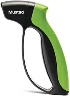 Mustad Knife Sharpener, Ergonomic Handle , Textured Grip, Carbide Sharpening Edges -Peugeot Shop 41n4iPOpXkL. AC