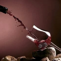 Bourbon Whiskey Stones Gift Set, Includes 2 CycloneGlass, 10 Chilling Stones, Velvet Carry Bag, Stainless Steel Tongs, Wine Stopper In Superior Wooden Boxes For Father's Day, Retirement Gifts -Peugeot Shop 41n6UPOLAFL