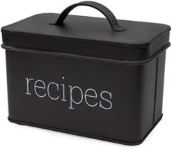 Rustic White Recipe Box; Enamel Farmhouse Recipe Holder And Organizer For 4 X 6 Inch Recipe Cards 10 Rustic White Recipe Box; Enamel Farmhouse Recipe Holder And Organizer For 4 X 6 Inch Recipe Cards -Peugeot Shop 41n8jqt 7wL. AC