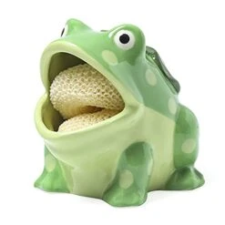 Ceramic Kitchen Scrubby Sponge Holder, Art Frog Collection, Adorable Home & Kitchen Decor -Peugeot Shop 41nFLsjlaQL