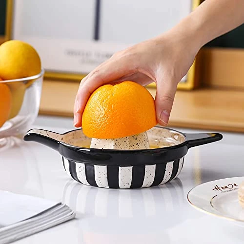 Manual Juicer Ceramic Citrus Press Juicer, Fruit Juicer Orange Lemon Lime Manual Hand Squeezer, Black 4 Manual Juicer Ceramic Citrus Press Juicer, Fruit Juicer Orange Lemon Lime Manual Hand Squeezer, Black - Image 4