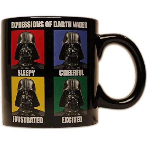 Tar Wars Darth Vader Expressions Ceramic Coffee Mug, 14 Ounces 1 Tar Wars Darth Vader Expressions Ceramic Coffee Mug, 14 Ounces