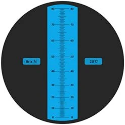 Aichose 0-80% Brix Meter Refractometer For Measuring Sugar Content In Fruit, Honey, Maple Syrup And Other Sugary Drink, With Automatic Temperature Compensation Function