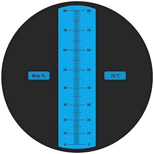 Aichose 0-80% Brix Meter Refractometer For Measuring Sugar Content In Fruit, Honey, Maple Syrup And Other Sugary Drink, With Automatic Temperature Compensation Function 1 Aichose 0-80% Brix Meter Refractometer For Measuring Sugar Content In Fruit, Honey, Maple Syrup And Other Sugary Drink, With Automatic Temperature Compensation Function