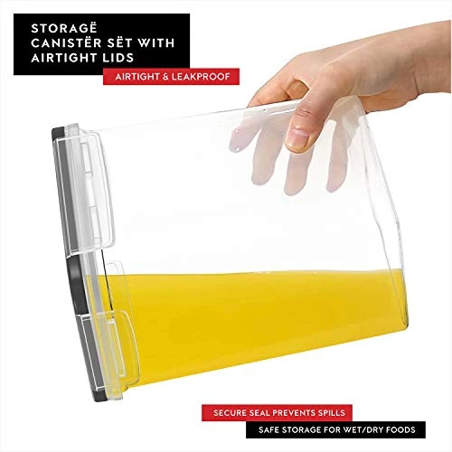 Ereal Containers Storage Set - Cereal Dispenser Airtight Food Storage Container BPA-Free 4 Pc (135.2oz) Pantry Organization And Storage 8 Labels 1 Marker, Canister For Sugar & Flour 5 Ereal Containers Storage Set - Cereal Dispenser Airtight Food Storage Container BPA-Free 4 Pc (135.2oz) Pantry Organization And Storage 8 Labels 1 Marker, Canister For Sugar & Flour - Image 5