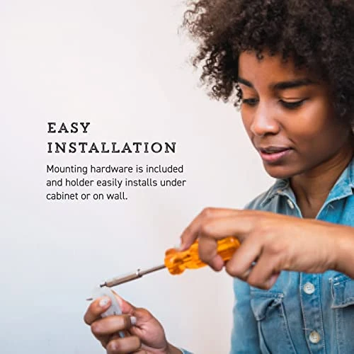 4554ASB Perfect Tear Patented Wall Mount Paper Towel Holder With Rounded Finial, 14-Inch, Silver 3 4554ASB Perfect Tear Patented Wall Mount Paper Towel Holder With Rounded Finial, 14-Inch, Silver - Image 3