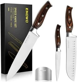 Chef Knife Ultra Sharp Kitchen Knife Set 3 PCS,Premium German Stainless Steel Knife With Finger Guard Clad Dimple,Ergonomic Handle And Gift Box 20 Chef Knife Ultra Sharp Kitchen Knife Set 3 PCS,Premium German Stainless Steel Knife With Finger Guard Clad Dimple,Ergonomic Handle And Gift Box -Peugeot Shop 41nroOcrcgL. AC