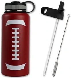 Water Bottle Baseball Softball Tumbler 32 Oz Gift For Mom Men Flask Sports Travel Waterbottle, Stainless Steel, Vacuum Insulated, Water Cold For 24, Hot For 12 Hours -Peugeot Shop 41nw6kQ16VS. AC