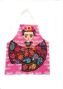 Apron Mexican Artist Cotton With Helpful Pockets/delantal Mandil Mexicanos Para Mujer De Cocina Mexican Apron Delantales De Cocina Para Mujer/mandiles… (Pink)