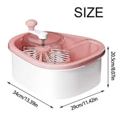 Fruit Cleaning Device, Large Salad Spinner, Fruit Vegetable Spinner With Bowl, Fruit Vegetable Cleaner With Spin Scrubber Brush, Salad Spinner, Vegetable Washer For Veggie Fruit -Peugeot Shop 41nxFtYdObL