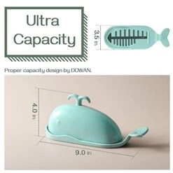 Whale Butter Dish, Cute Butter Dish, Funny Gifts For Mom Wife Friends, Fish Bone Cutting Measuring Lines And Tail Non-slip Design, Ideal Decor Gift For Birthday Wedding Housewarming, Turquoise 13 Whale Butter Dish, Cute Butter Dish, Funny Gifts For Mom Wife Friends, Fish Bone Cutting Measuring Lines And Tail Non-slip Design, Ideal Decor Gift For Birthday Wedding Housewarming, Turquoise -Peugeot Shop 41oDv7X34HS