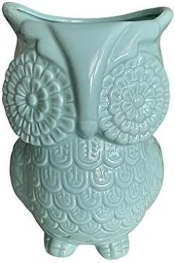 Multi-Purpose Ceramic Owl, Functions As Cooking Utensil Holder, Kitchen Storage Crock, Accent Décor, Organizer, Vase And More (Ceramic White) -Peugeot Shop 41oIyv27TZL. AC