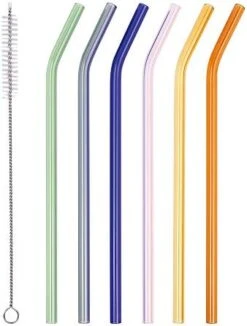 25 Pieces Reusable Plastic Straws. BPA-Free, 9 Inch Long Drinking Transparent Straws Fit For Mason Jar, Yeti Tumbler, Cleaning Brush Included -Peugeot Shop 41oJO9XIcYL. AC