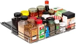 HOLDN’ STORAGE Spice Rack Organizer For Cabinet, Heavy Duty - Pull Out Spice Rack 5 Year Warranty- 6-1/2"Wx10-3/8 Dx8-7/8 H Requires A 6.9” Cabinet Opening -Peugeot Shop 41oJeSx D8L. AC