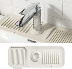Silicone Sink Faucet Mat For Kitchen & Bathroom Sink Splash Guard Faucet Sink Water Draining Pad Countertop Protection Rubber Drying Mat Faucet Water Drip Catcher Tray Pad Faucet Absorbent Mat, Grey 13 Silicone Sink Faucet Mat For Kitchen & Bathroom Sink Splash Guard Faucet Sink Water Draining Pad Countertop Protection Rubber Drying Mat Faucet Water Drip Catcher Tray Pad Faucet Absorbent Mat, Grey -Peugeot Shop 41oLgxdBmxL. AC