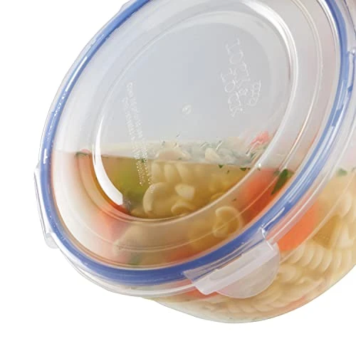 Lock & Lock OcknLock Easy Essentials Food Storage Lids/Airtight Containers/Stackable, BPA Free, 6 Piece, Clear 2 Lock & Lock OcknLock Easy Essentials Food Storage Lids/Airtight Containers/Stackable, BPA Free, 6 Piece, Clear - Image 2