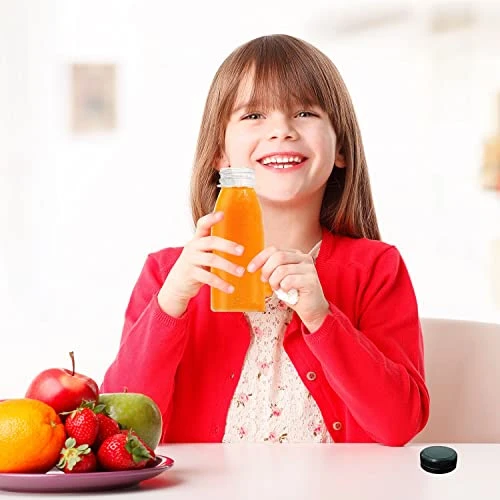 6 Pcs 4 Oz Plastic Juice Bottles Empty Clear Containers With Tamper Proof Lids For Juice, Milk And Other Beverage 2 6 Pcs 4 Oz Plastic Juice Bottles Empty Clear Containers With Tamper Proof Lids For Juice, Milk And Other Beverage - Image 2