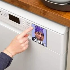 Michael Scott Prison Mike Dishwasher Magnet Clean Dirty Sign Sticker Strongest Magnet Double Sided Flip With Metal Magnetic Plate Universal Kitchen Dish Washer Reversible Indicator 10 Michael Scott Prison Mike Dishwasher Magnet Clean Dirty Sign Sticker Strongest Magnet Double Sided Flip With Metal Magnetic Plate Universal Kitchen Dish Washer Reversible Indicator -Peugeot Shop 41oUbXFBSHL