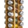 Orii 20 Jar Spice Rack With Spices Included - Tower Organizer For Kitchen Spices And Seasonings, Free Spice Refills For 5 Years (Bamboo Wood)