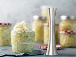 Stainless Steel Sauerkraut/Kimchee Pounder Tamper, 10", 8.75 Inches 8 Stainless Steel Sauerkraut/Kimchee Pounder Tamper, 10", 8.75 Inches -Peugeot Shop 41og2nqESFL