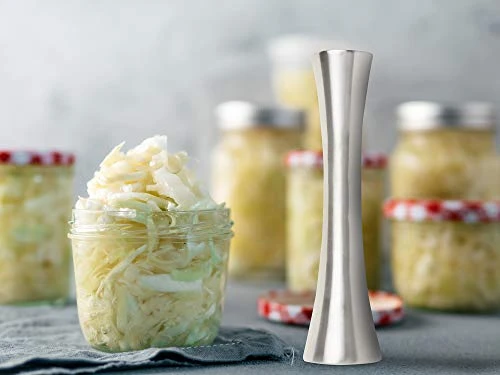Stainless Steel Sauerkraut/Kimchee Pounder Tamper, 10", 8.75 Inches 3 Stainless Steel Sauerkraut/Kimchee Pounder Tamper, 10", 8.75 Inches - Image 3