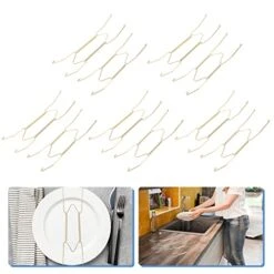 30 Pcs Wire Plate Hanger Plate Spring Hook Wall Plate Hanger For Decorative Plate -Peugeot Shop 41omWqPr9mL