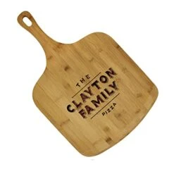 Custom Personalized Pizza Peel Bamboo Wood Paddle Board - Housewarming Pizza Lovers Idea -Peugeot Shop 41pCIrMig4L