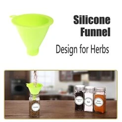 36 Glass Spice Jars With 806 White Spice Labels, Chalk Marker And Funnel Complete Set. Square Bottles 4 Oz Empty Spice Containers, Airtight Cap, Pour/sift Shaker Lid -Peugeot Shop 41pZpnPOo9S