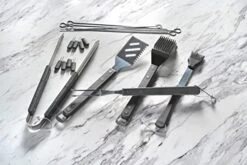 94069Y 20 Piece BBQ Grill Set | The Ultimate Barbeque Grill Tool Set | Rugged Plastic Storage Case | 20 Individual Pieces | Extra Sturdy Stainless Steel Tools, Black/Silver 8 94069Y 20 Piece BBQ Grill Set | The Ultimate Barbeque Grill Tool Set | Rugged Plastic Storage Case | 20 Individual Pieces | Extra Sturdy Stainless Steel Tools, Black/Silver -Peugeot Shop 41paUwWxW1L