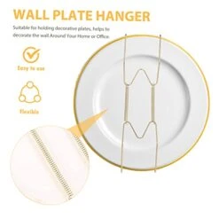 4pcs Black Decor White Utensil Holder Black Metal Invisible Plate Hanger Plate Hangers For The Wall Plate Wall Mount Stickers Picture Photo Wall Tray Silk Board 8 4pcs Black Decor White Utensil Holder Black Metal Invisible Plate Hanger Plate Hangers For The Wall Plate Wall Mount Stickers Picture Photo Wall Tray Silk Board -Peugeot Shop 41pdw5WfYmL