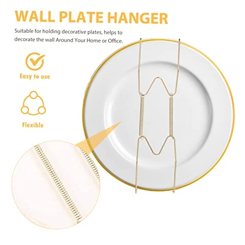 4pcs Black Decor White Utensil Holder Black Metal Invisible Plate Hanger Plate Hangers For The Wall Plate Wall Mount Stickers Picture Photo Wall Tray Silk Board 4 4pcs Black Decor White Utensil Holder Black Metal Invisible Plate Hanger Plate Hangers For The Wall Plate Wall Mount Stickers Picture Photo Wall Tray Silk Board - Image 4