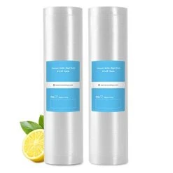 Vacuum Sealer Bags For Food Vacuum Sealer Bags Rolls,8" X 16' Food Vacuum Rolls, BPA Free Vacuum StorageBags For Food Or Sous Vide, Seal A Meal, Heavy Duty (2 Rolls)