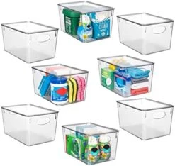 Plastic Storage Bins With Lids – Perfect Kitchen Organization Or Pantry Storage – Fridge Organizer, Pantry Organization And Storage Bins, Cabinet Organizers - 4 Pack 11 Plastic Storage Bins With Lids – Perfect Kitchen Organization Or Pantry Storage – Fridge Organizer, Pantry Organization And Storage Bins, Cabinet Organizers - 4 Pack -Peugeot Shop 41pijyxhGAL. AC