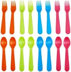 16 Pcs Kids Forks And Spoons Set, Plastic Toddler Utensils Kids Silverware Set With Bright Colors, Reusable Durable Flatware Set For Lunch Box, Easy To Use Both For Kids Or Adults, BPA Free 17 16 Pcs Kids Forks And Spoons Set, Plastic Toddler Utensils Kids Silverware Set With Bright Colors, Reusable Durable Flatware Set For Lunch Box, Easy To Use Both For Kids Or Adults, BPA Free -Peugeot Shop 41pkG8TQyXL. AC