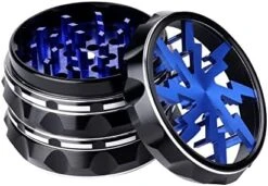 2.5" Hand Crank Aluminium Grinder With Clear Top, Black And Purple, Best Gift -Peugeot Shop 41pl88iUML. AC